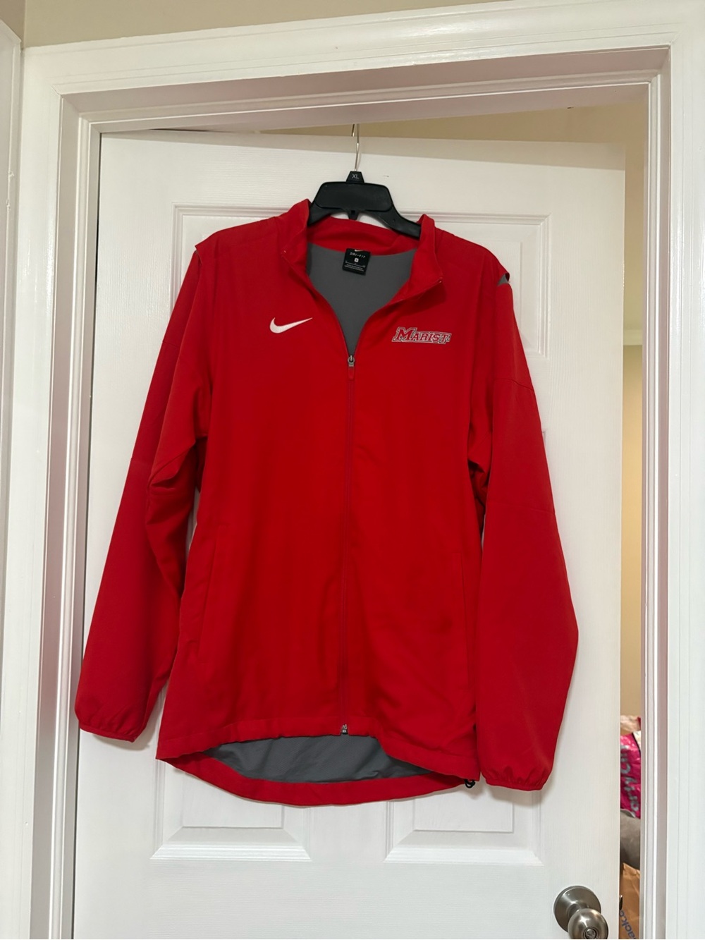 Nike Red Full-Zip Windbreaker Marist College